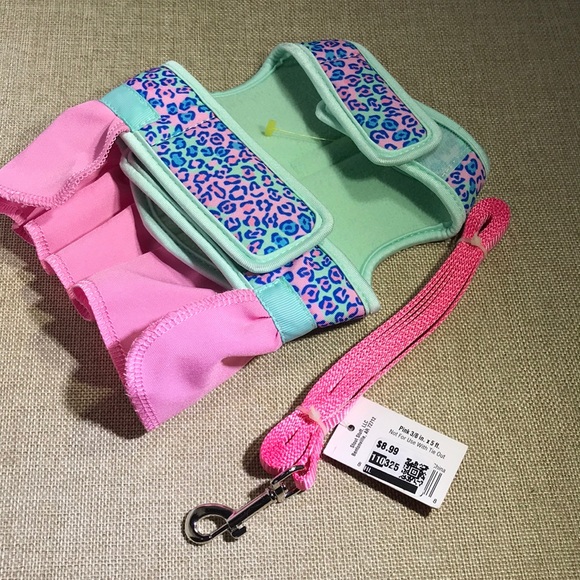 Small pug, terrier or cat harness and leash set - Picture 2 of 4